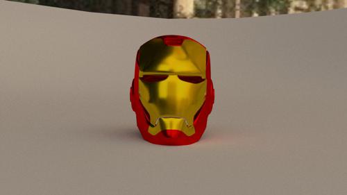 simpified iron man helmet preview image